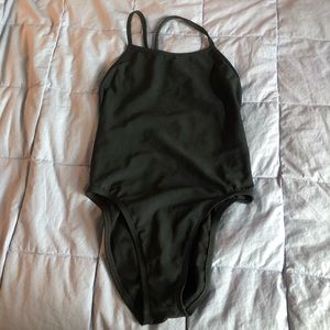 Jolyn Black Fixed Back One Piece Swimsuit